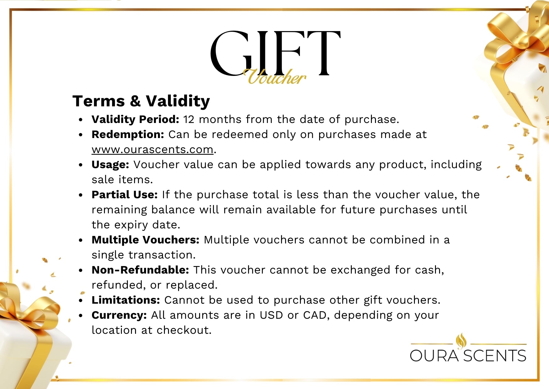 Oura Scents Gift Card